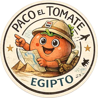 Pegatina de Paco en Egipto