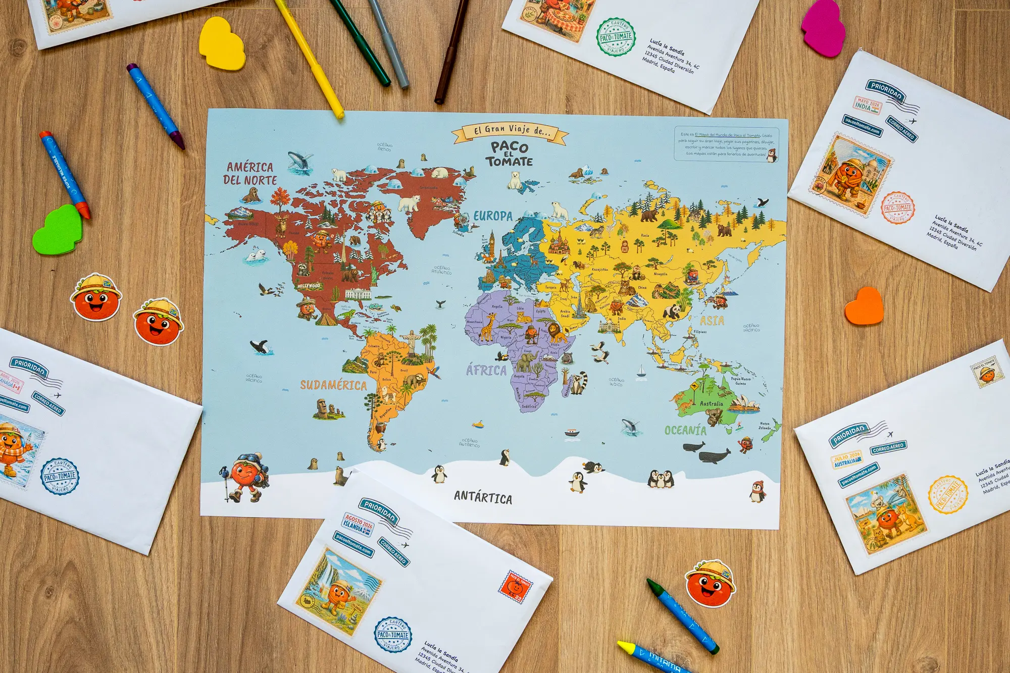 El mapa del mundo de Paco completo